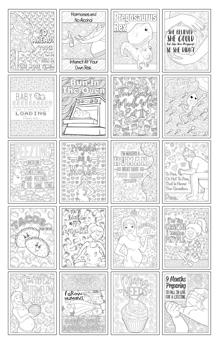 Printable Adult Color by Numbers Coloring Pages 8.5x11 Sheets Digital  Instant PDF Download 