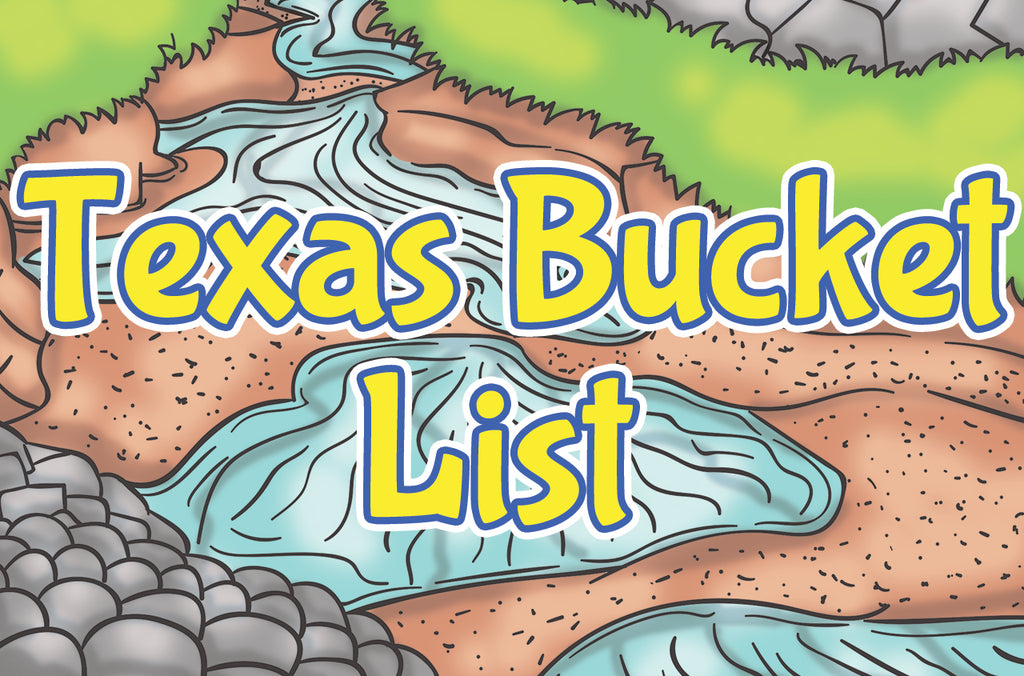 Texas Bucket List Printable Coloring Book - 33 Page PDF Download