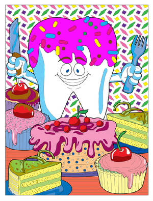 Sugar Rush Digital Printable Coloring Book