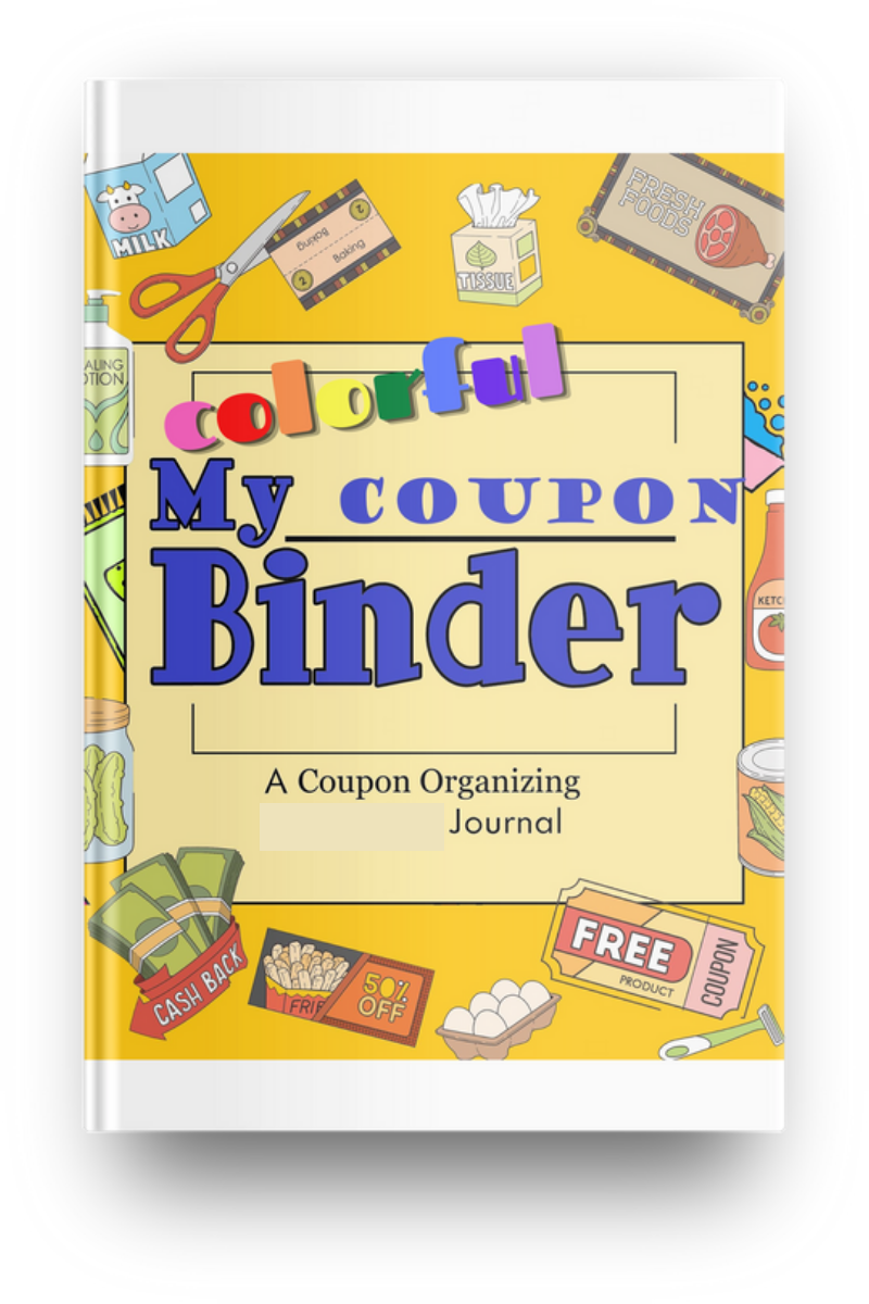 COLORFUL Coupon Binder 50-page Printable