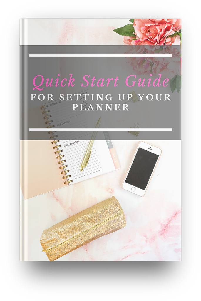 Quick Start Guide for Setting up Your Planner - I Am Beauty Watch Me Soar! Skincare beauty and wellness planner