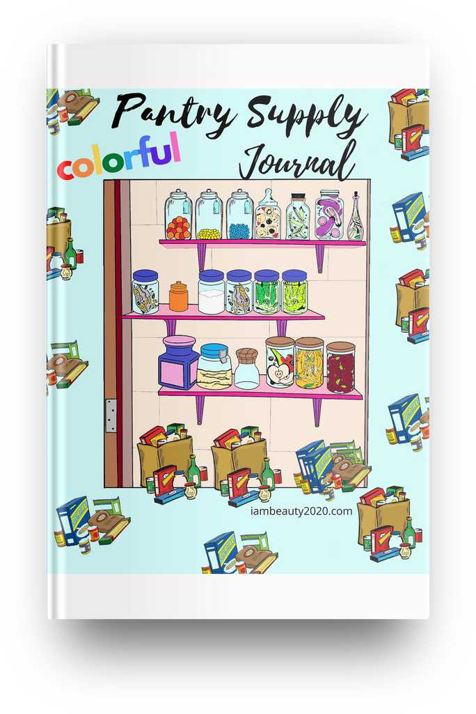 Colorful Pantry Supply Journal - Printable Planner