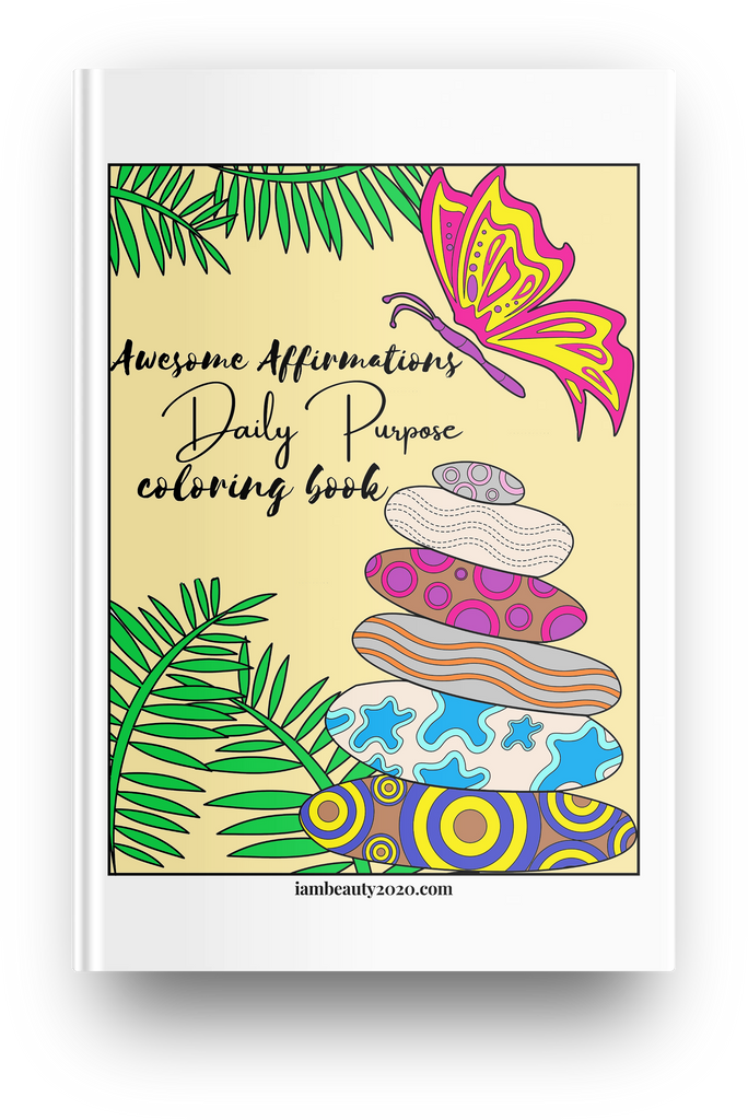 Awesome Affirmations Daily Purpose 20-Page Printable Coloring Book