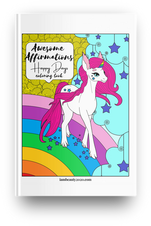 Awesome Affirmations Happy Days 20-Page Printable Coloring Book