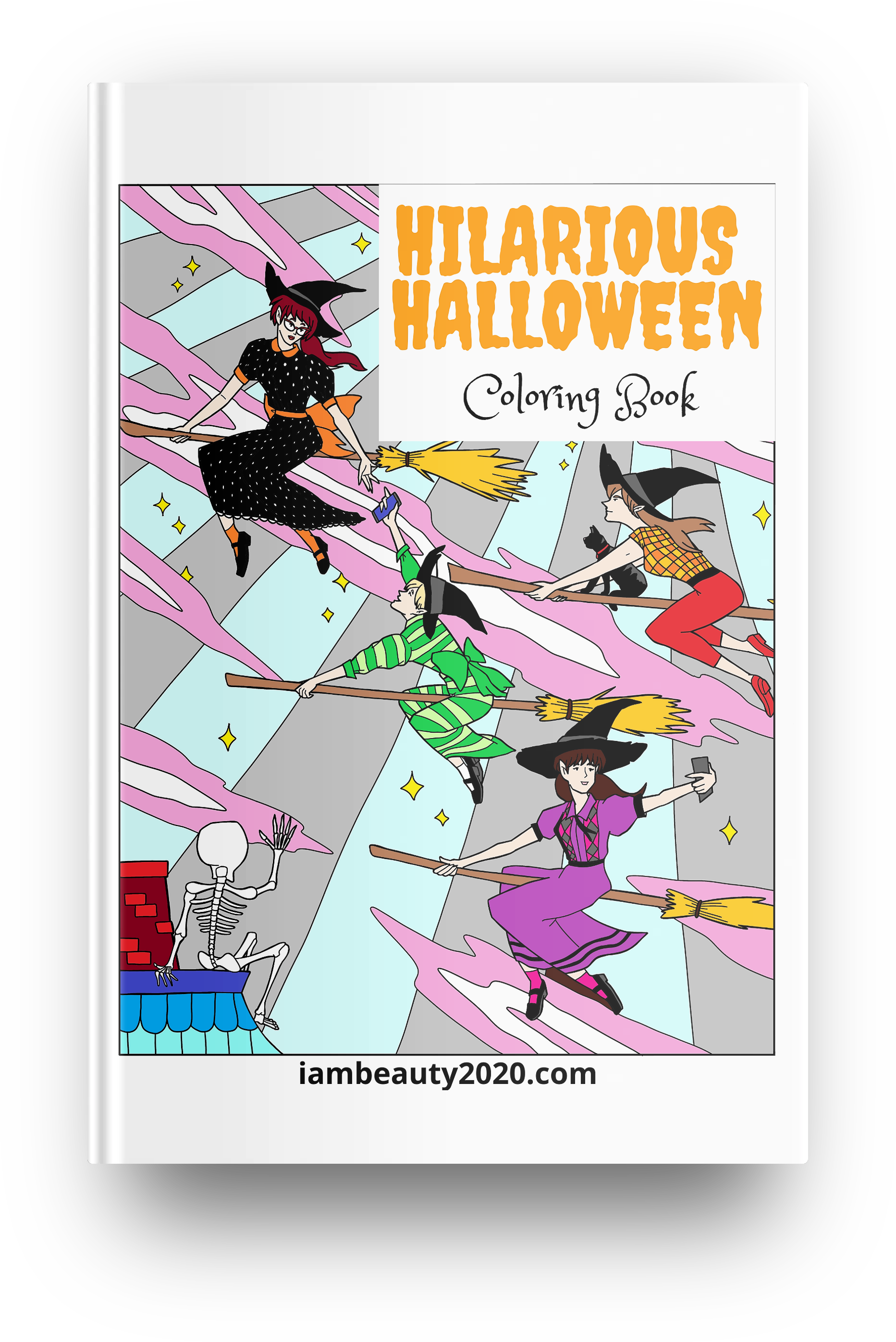 Hilarious Halloween! Halloween-Themed 20-Page Coloring Book PDF Printable