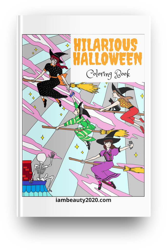 Hilarious Halloween! Halloween-Themed 20-Page Coloring Book PDF Printable