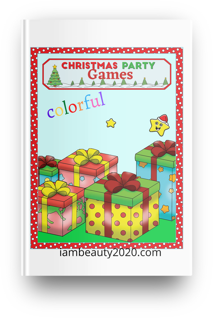 COLORFUL Christmas Party Games 14-Page Printable and Digital PDF